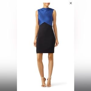 Jason Wu Collection, Blue Sheen Shift Dress, Cocktail Dress, Size 10